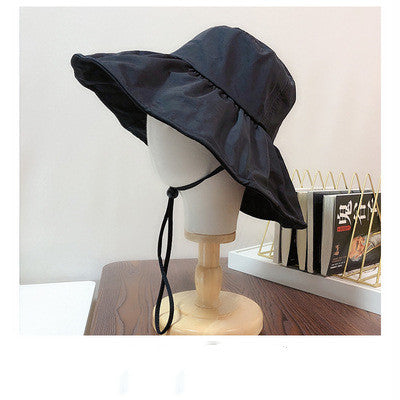 Soft Big Brimmed Draw String Hat