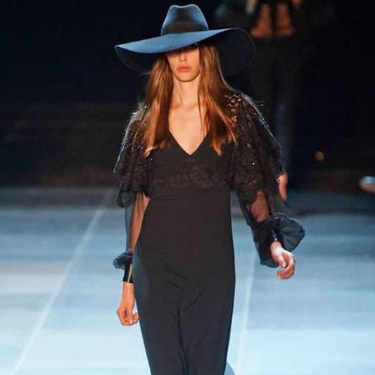 Lihua Big Brim Wool Hat