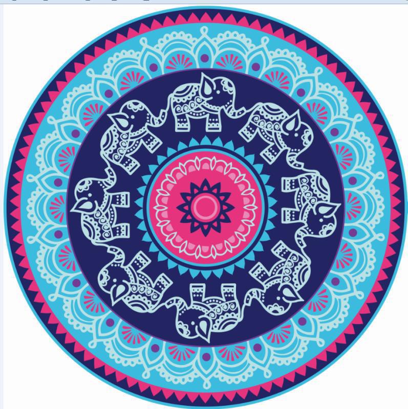 Round Beach Towel #2  40 Different Designs!!!