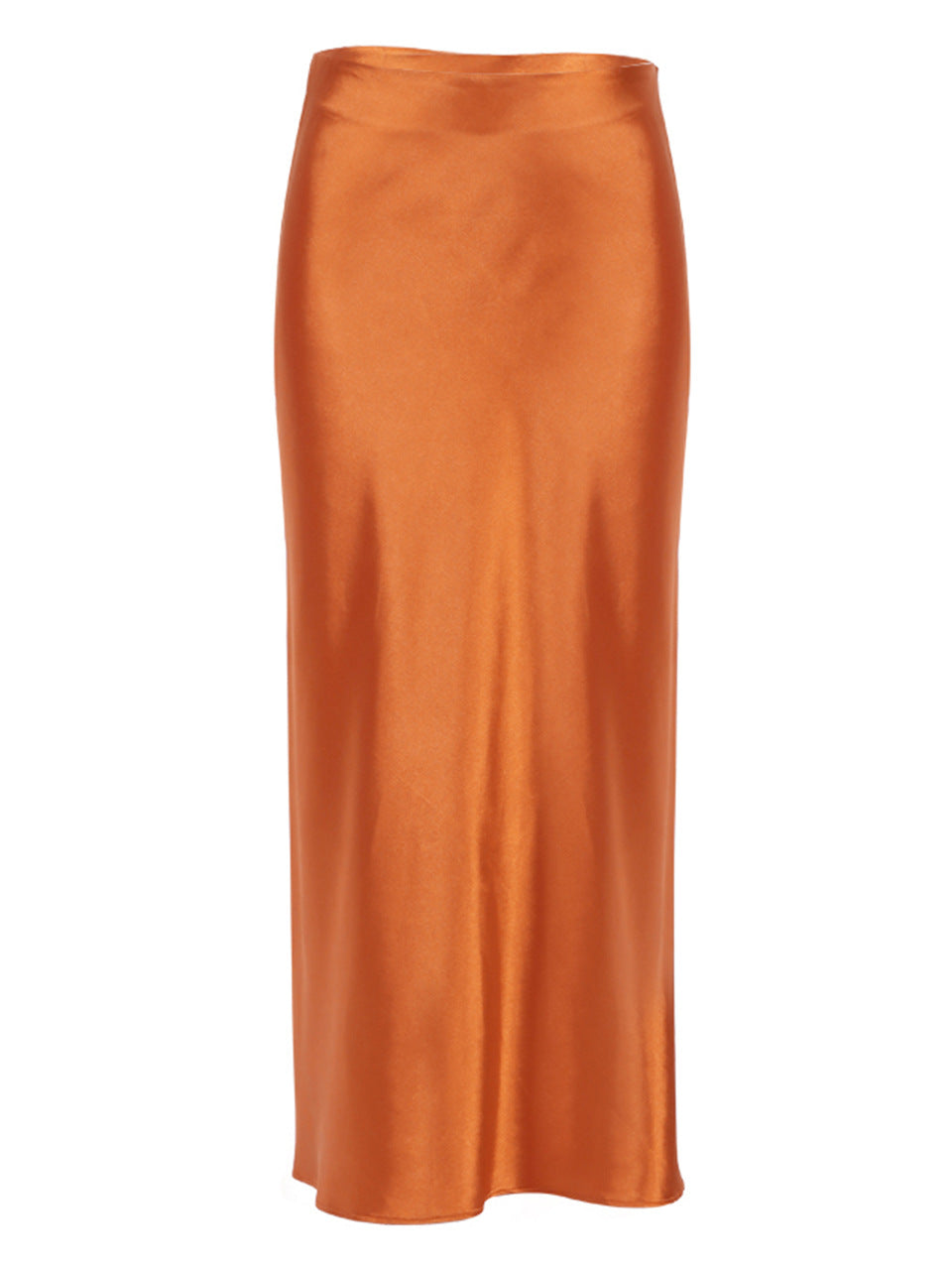 Draped Satin Skirt