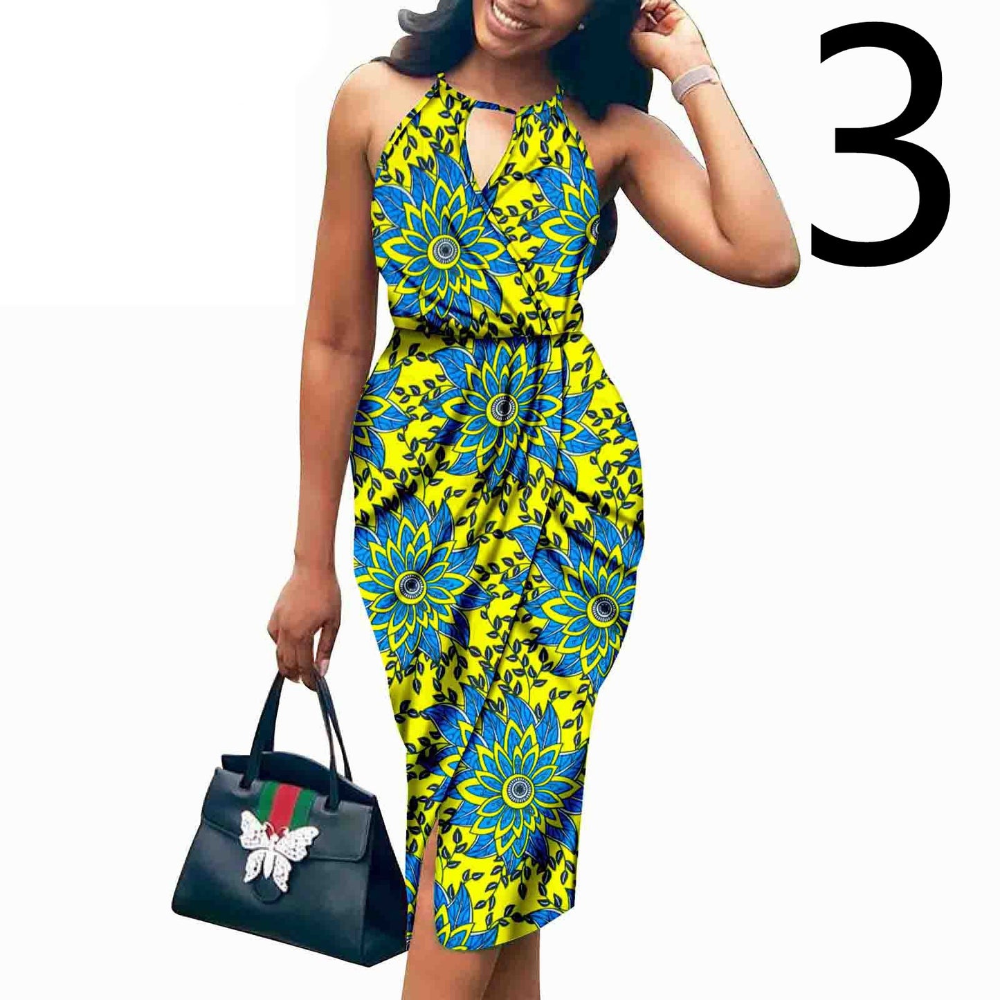 African Batik Print Dress