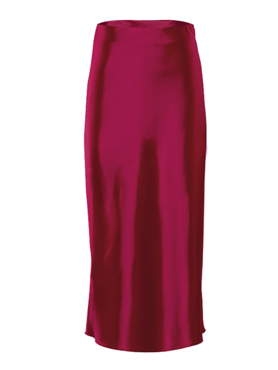 Draped Satin Skirt