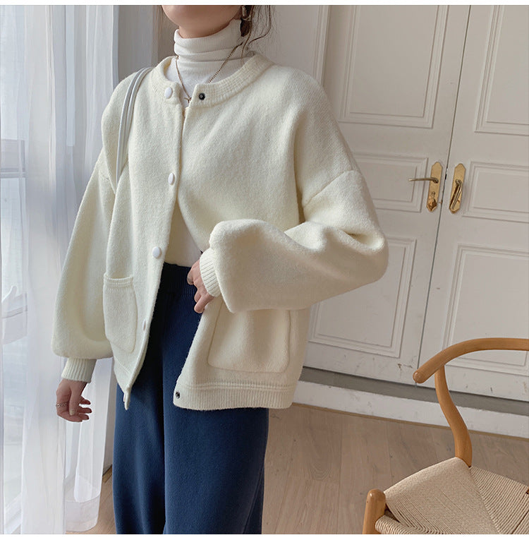 Button Up Cardigan Sweater w/pockets