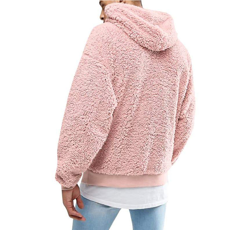Fluffy Fleece Pullover Hooded Sweatshirt
