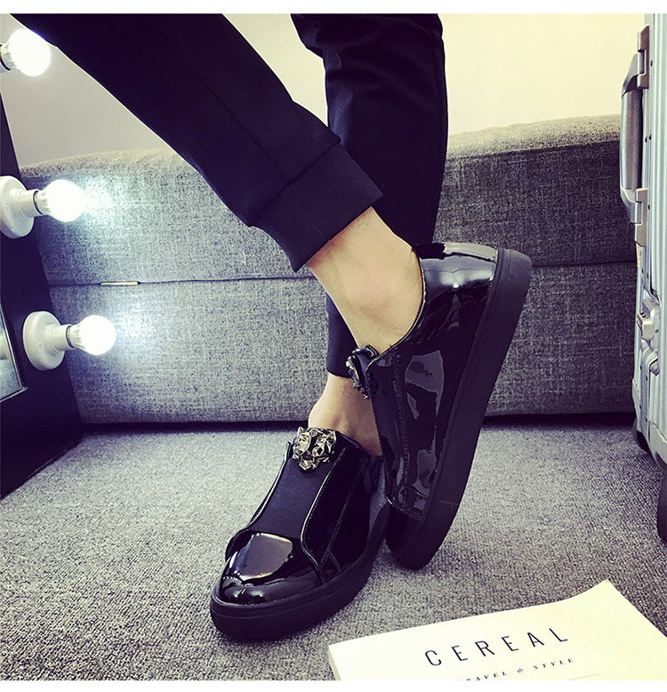 Shiny Patent Leather Sneakers