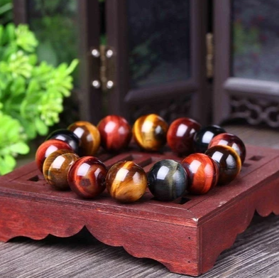 Tiger Eye Buddha Bead Bracelet