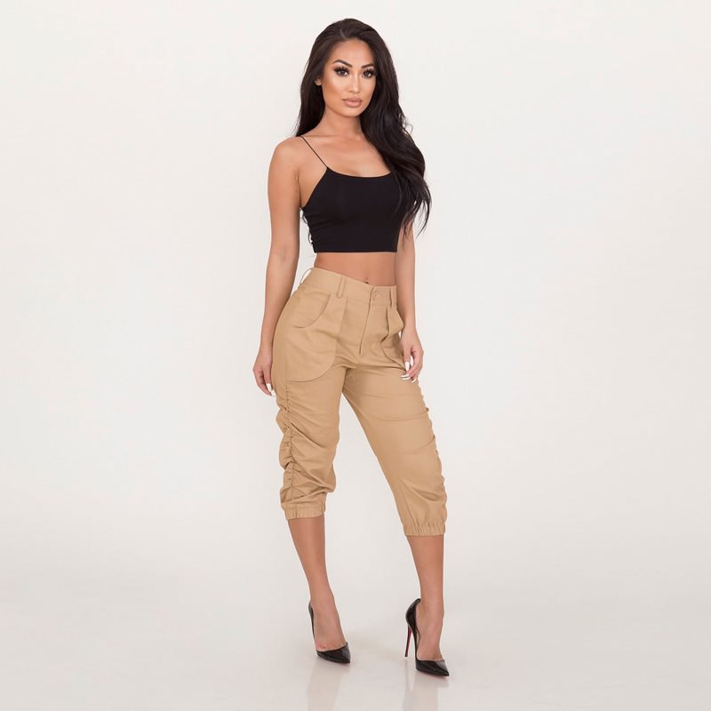 Cropped Leg Harem Pants