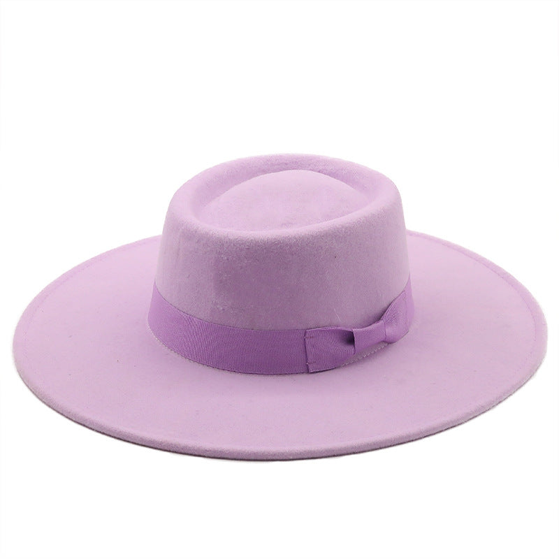 Cotton Felt Concave Top Hat