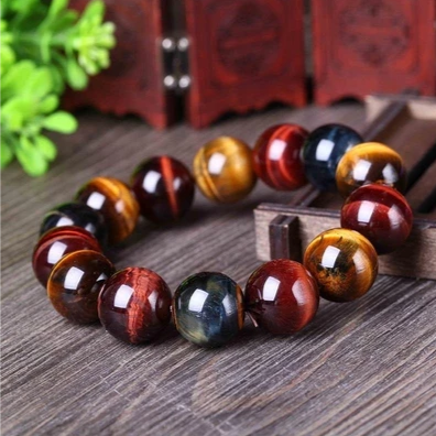 Tiger Eye Buddha Bead Bracelet