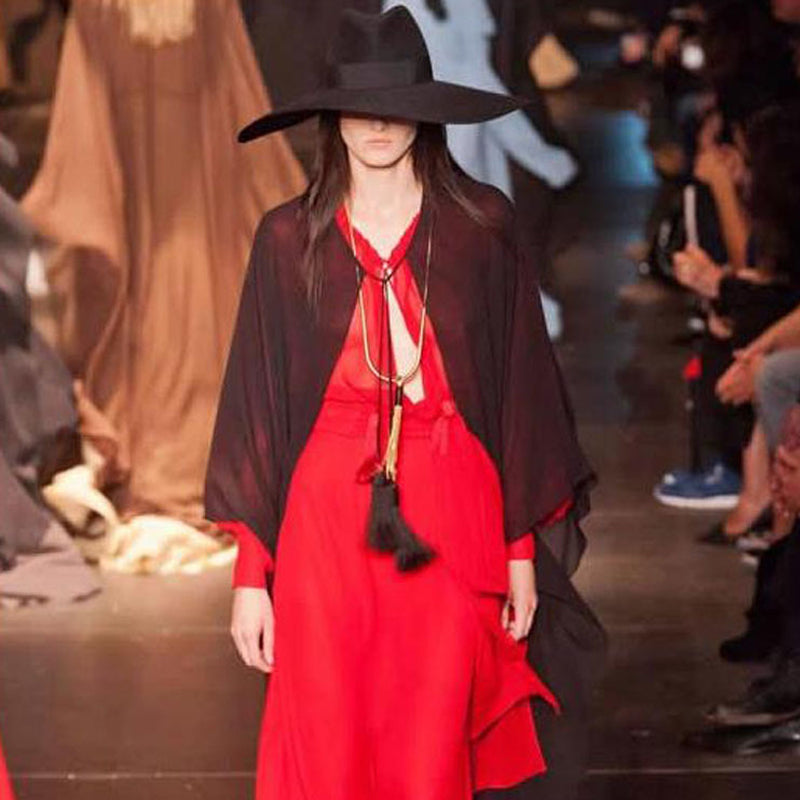 Lihua Big Brim Wool Hat