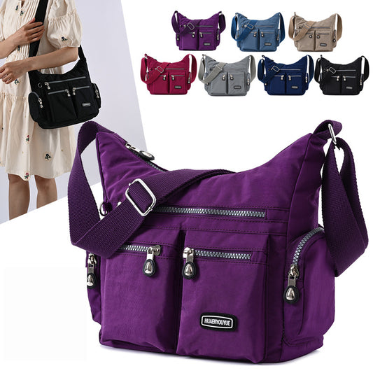 Multi Pocket Waterproof Adjustable Shoulder Crossbody Bag