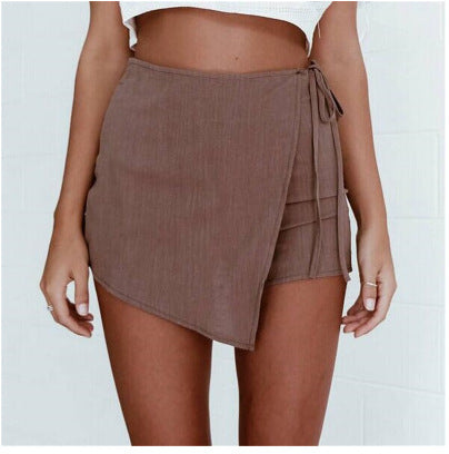 High Waist Side String Skirt/Shorts