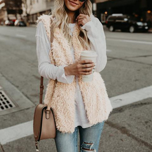 Fluffy Faux Fur Vest
