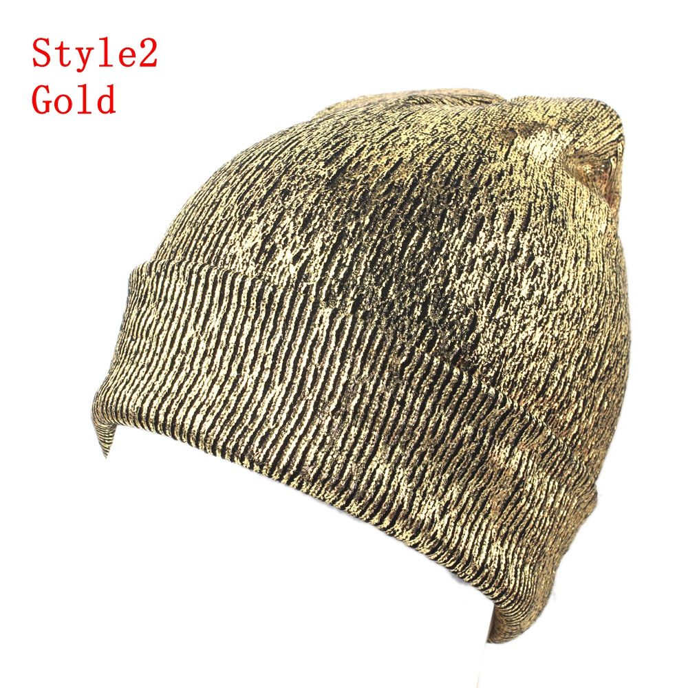 Shiny Warp Knit Wool Hat w/Black Pom