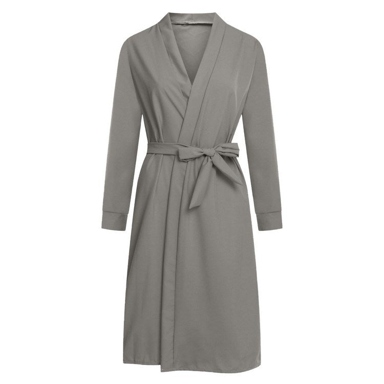 Long Soft Loose Fitting Bathrobe