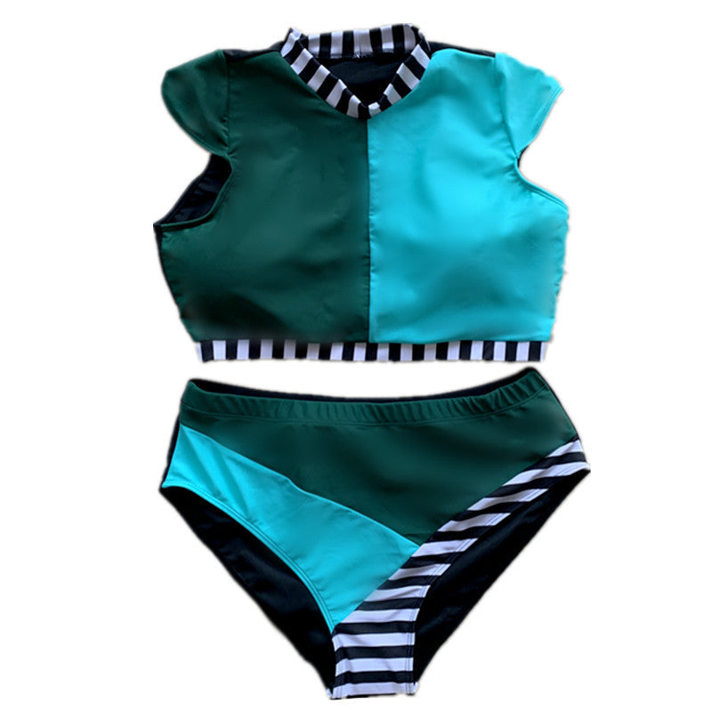 Plus Sized Two Piece Bikini Set-Plus Sizes only