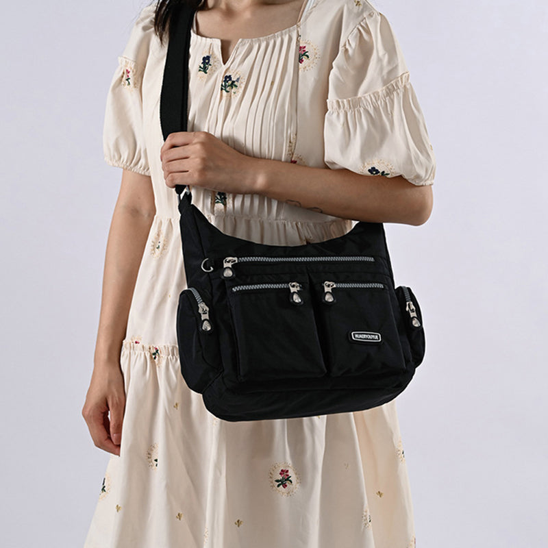 Multi Pocket Waterproof Adjustable Shoulder Crossbody Bag