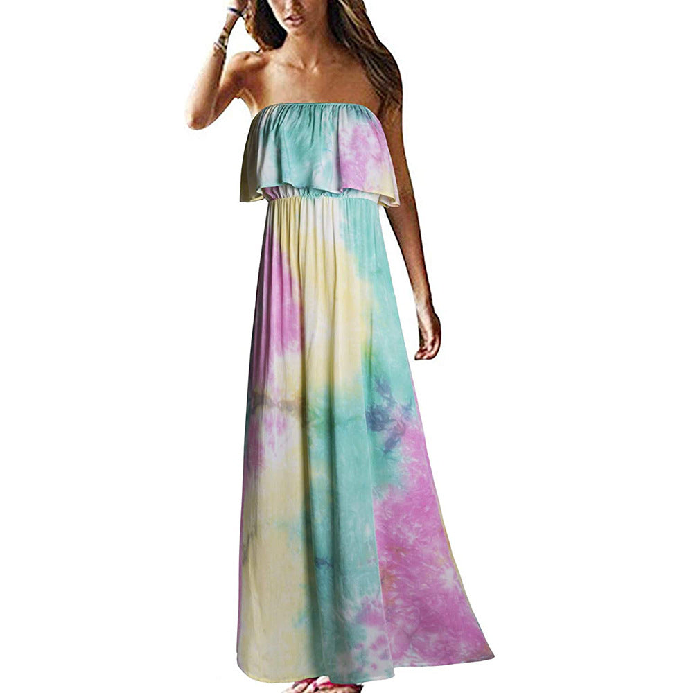 Sleeveless Tube Top Long Dress