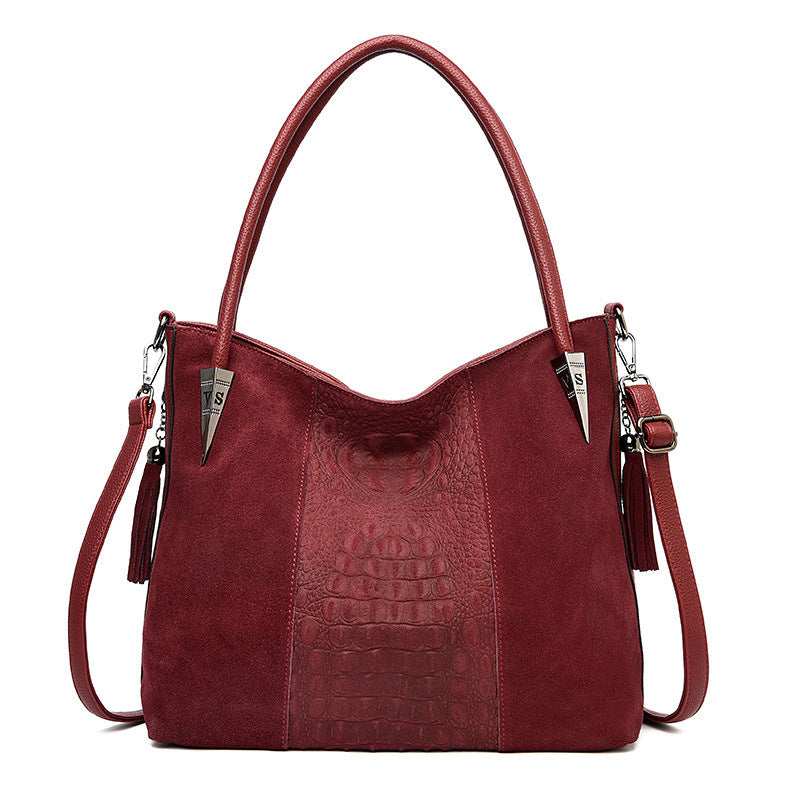 Large Capacity Frosted Shoulder Bag