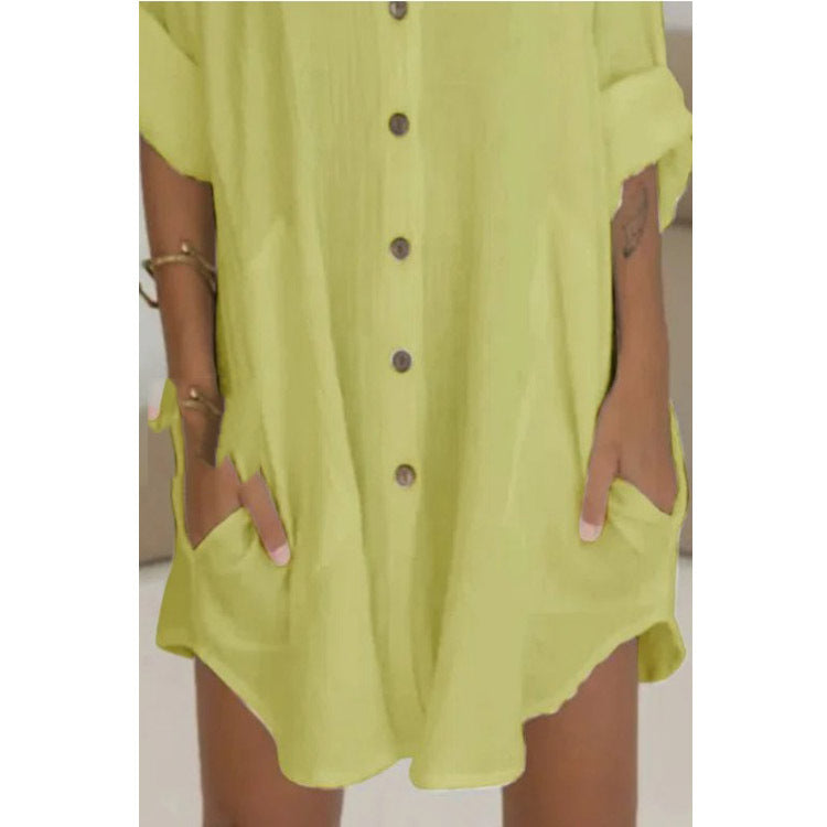 Loose Fitting Long Cardigan w/Low Pockets