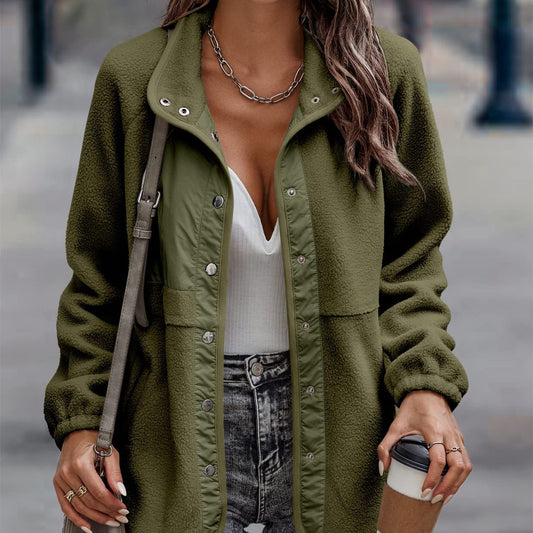Button Up Polar Fleece Thermal Jacket