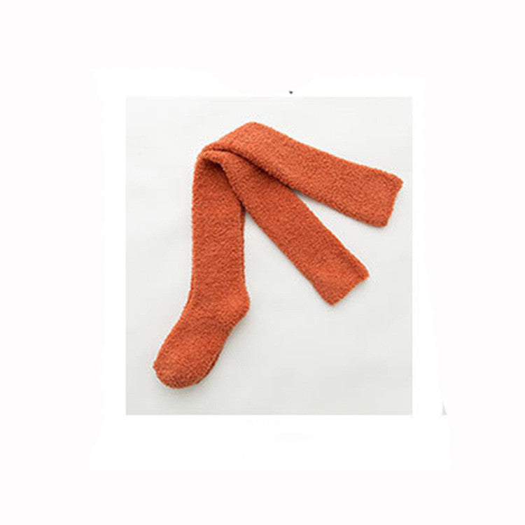 Long Coral Fleece Socks