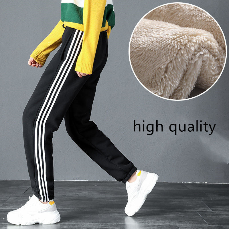 Sporty Fleece Padded Harem Pants