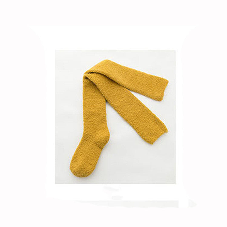 Long Coral Fleece Socks