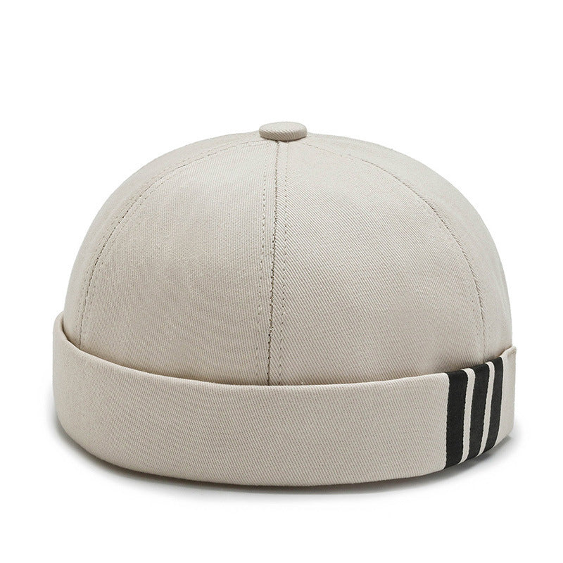 Trip Stripe Cotton Rimless Cap