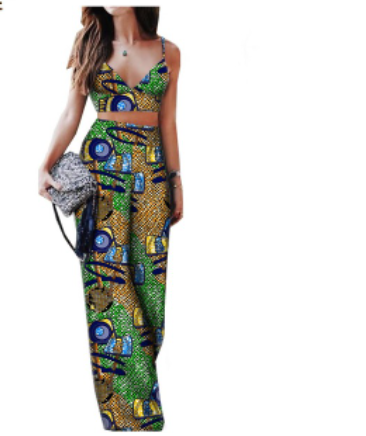African Print Ladies Two Piece Set  (pt2)