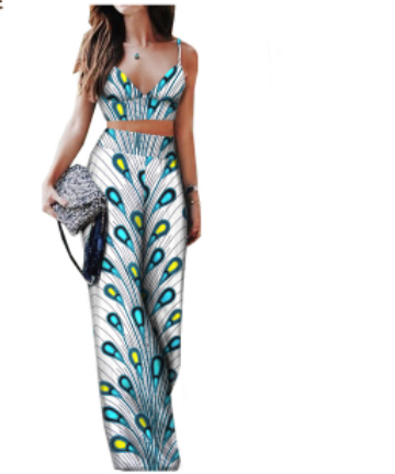 African Print Ladies Two Piece Set  (pt2)