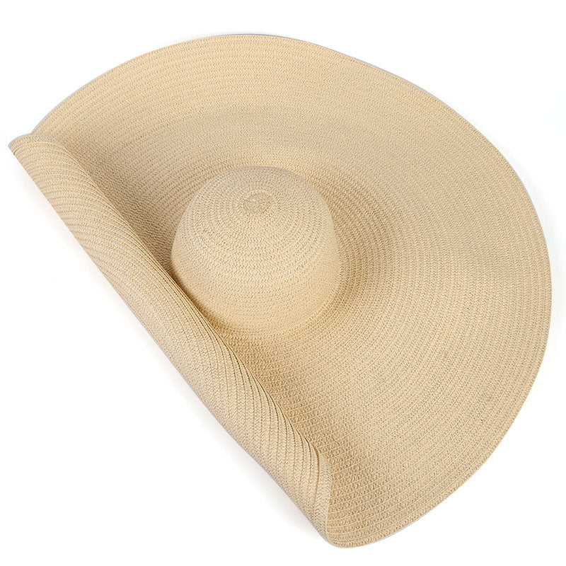 Oversized Wide Brim Straw Beach Hat