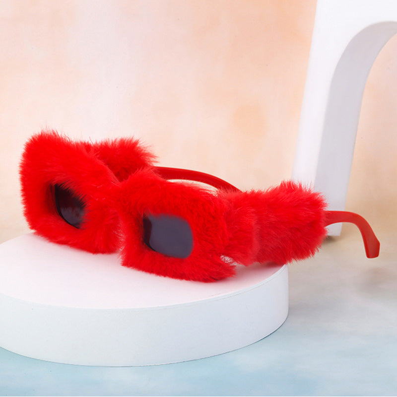 Fluffin' Plush Square UV400 Sunglasses