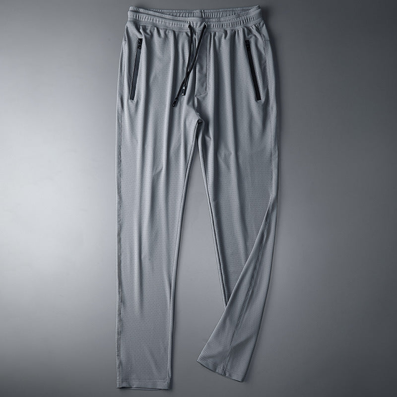 Ice Silk Elastic Loose Sweatpants