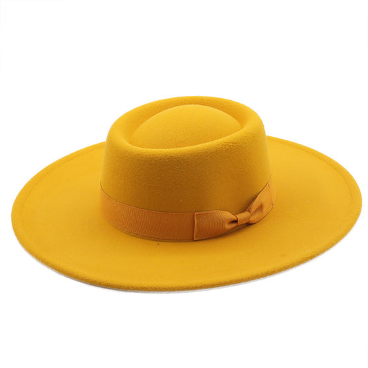 Cotton Felt Concave  Top Hat