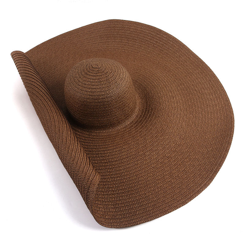 Oversized Wide Brim Straw Beach Hat