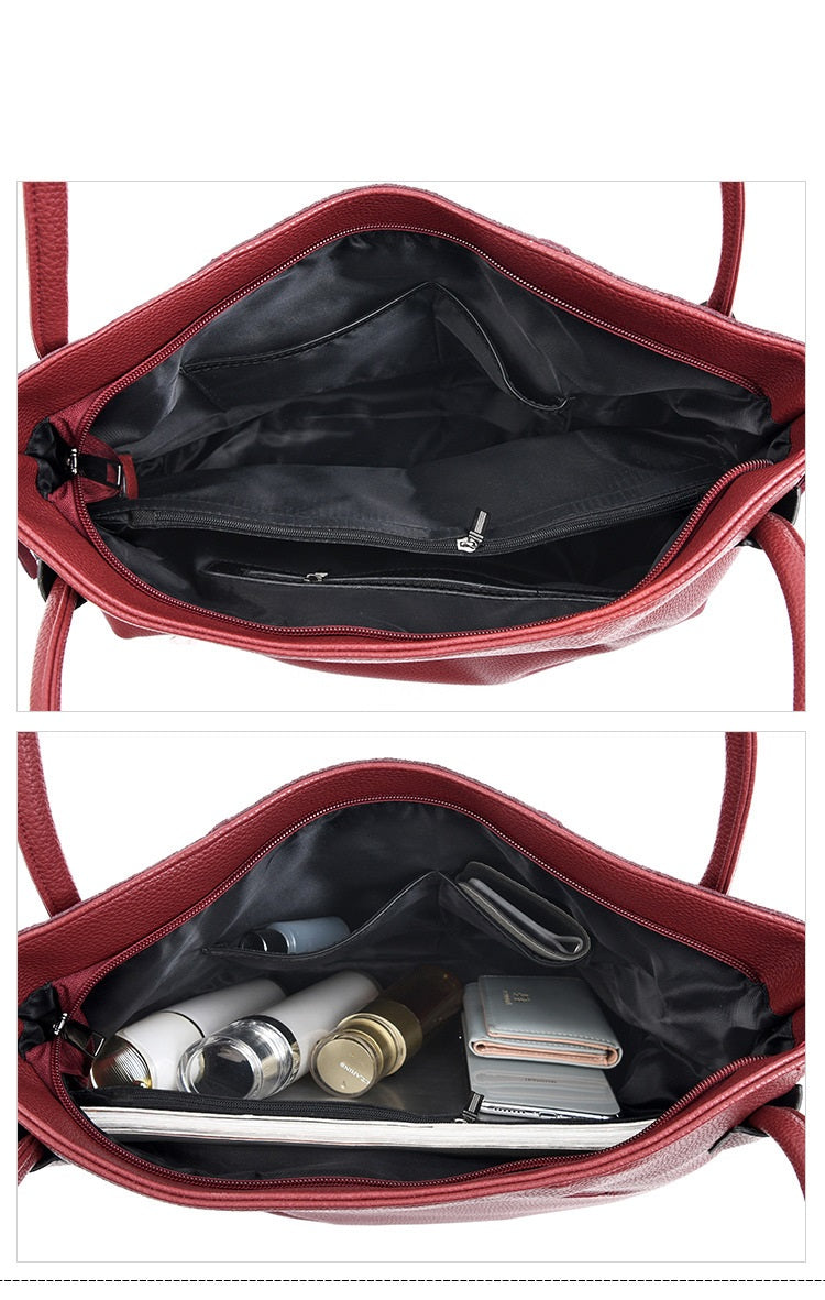 Large Capacity Frosted Shoulder Bag