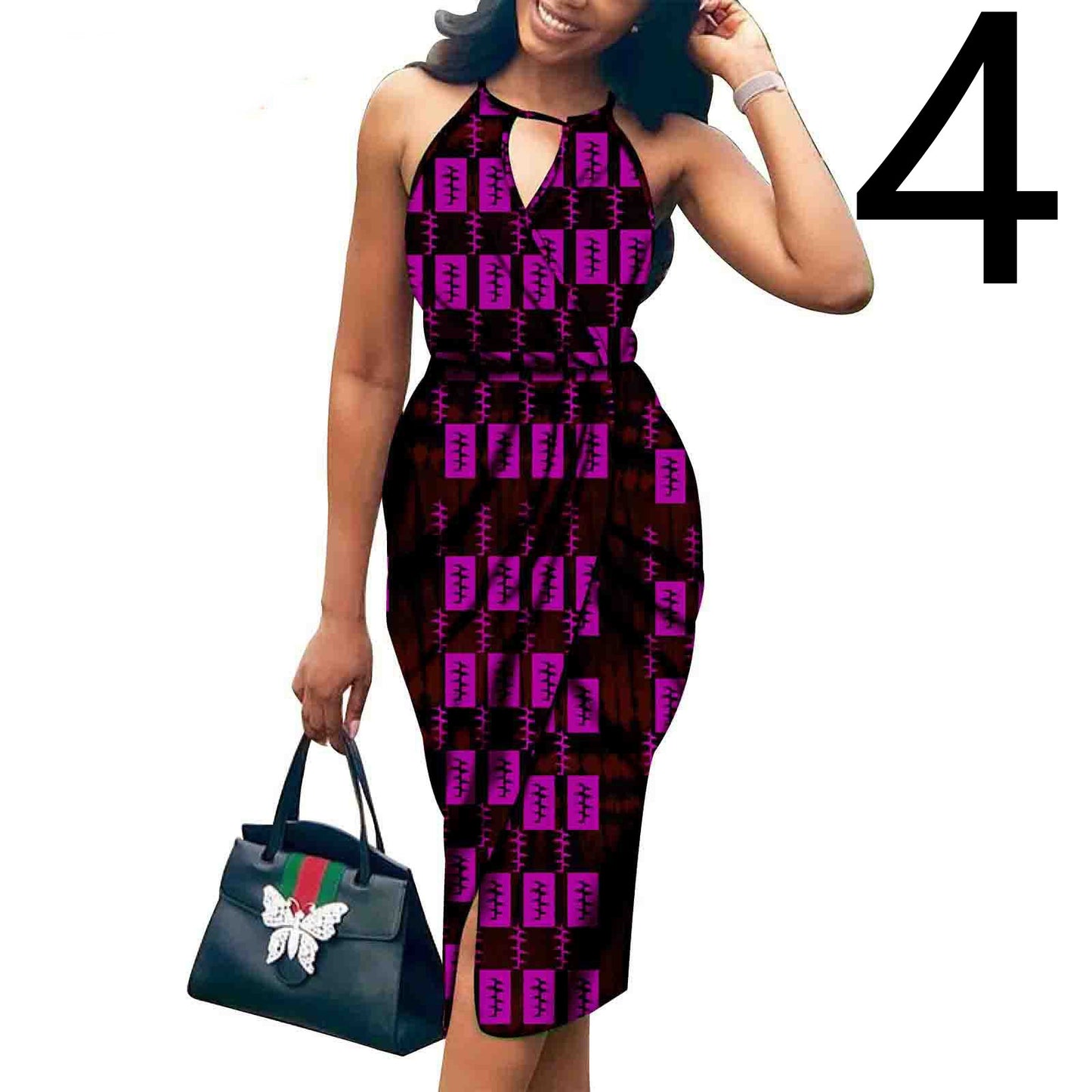 African Batik Print Dress