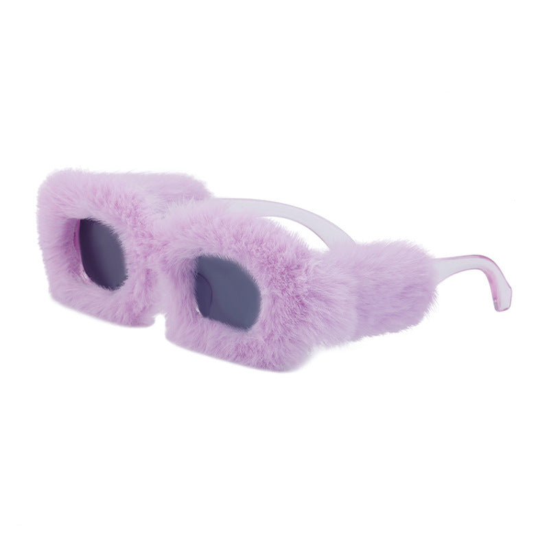 Fluffin' Plush Square UV400 Sunglasses