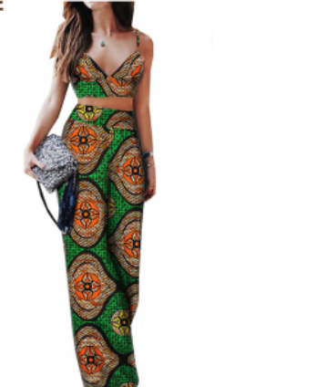 African Print Ladies Two Piece Set  (pt2)