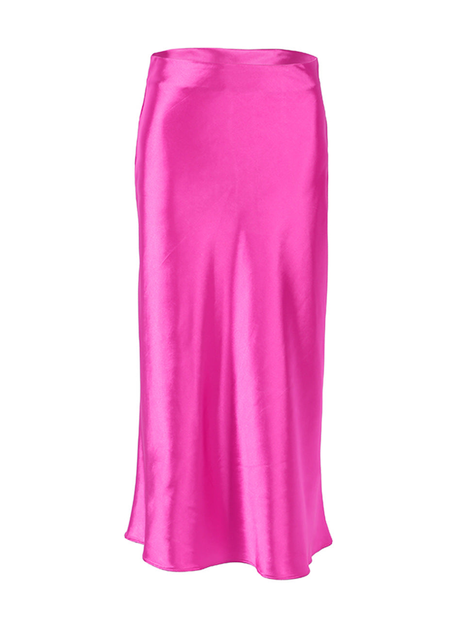 Draped Satin Skirt