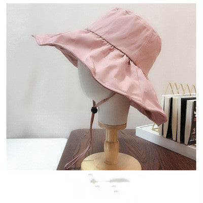 Soft Big Brimmed Draw String Hat