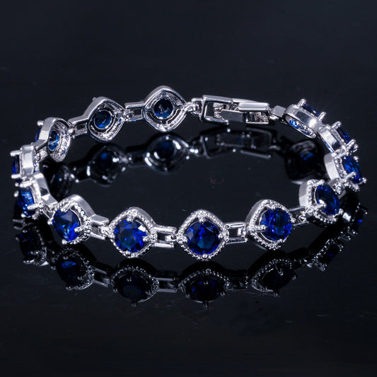 Shiny Square Cubic Zirconia Bracelets