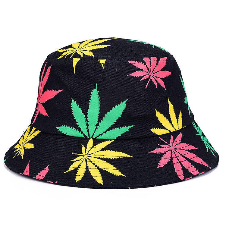 Ganjah Leaf Foldable Bucket Hats