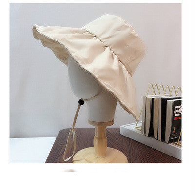 Soft Big Brimmed Draw String Hat