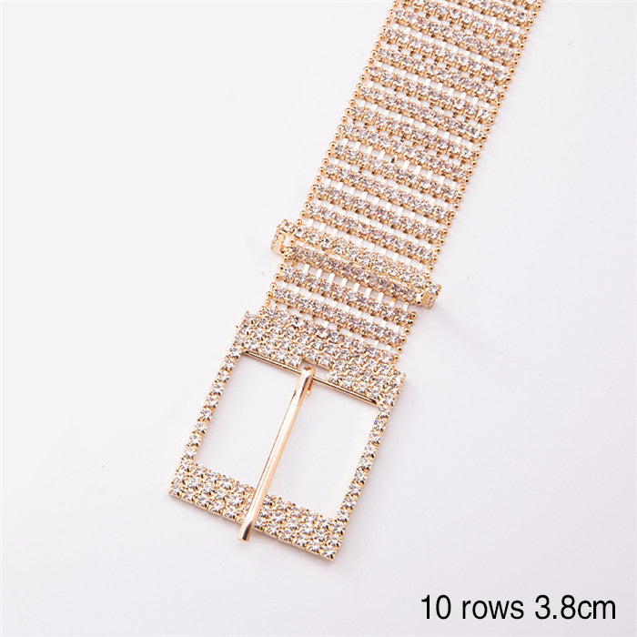 Rhinestone & Metal Belt