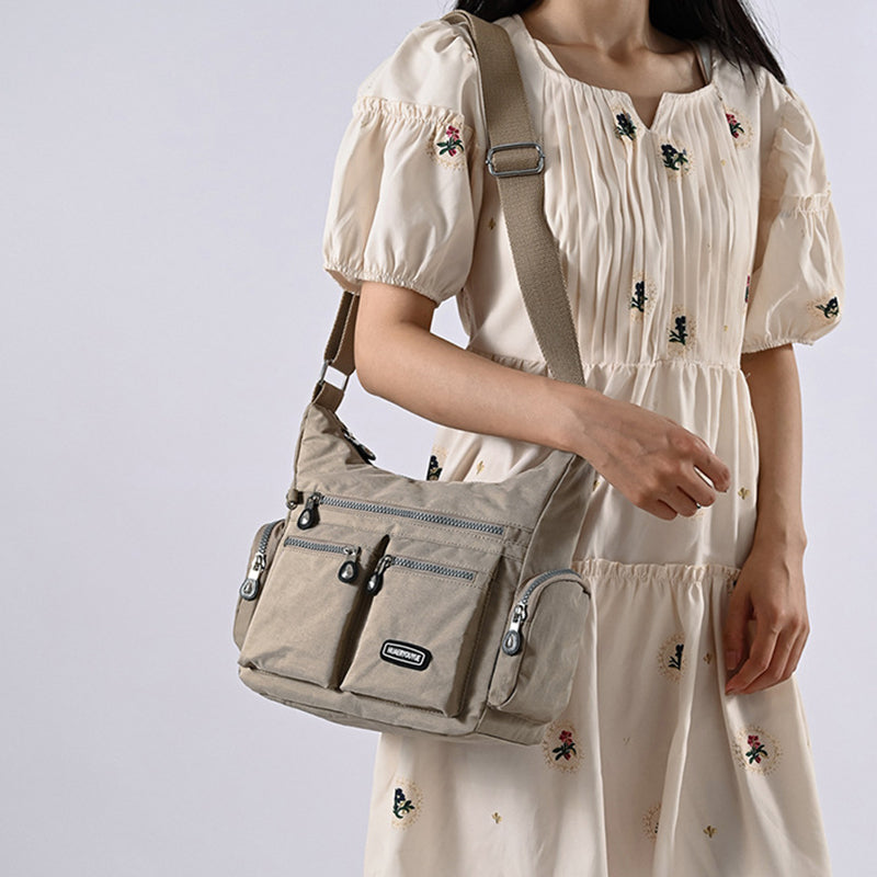Multi Pocket Waterproof Adjustable Shoulder Crossbody Bag