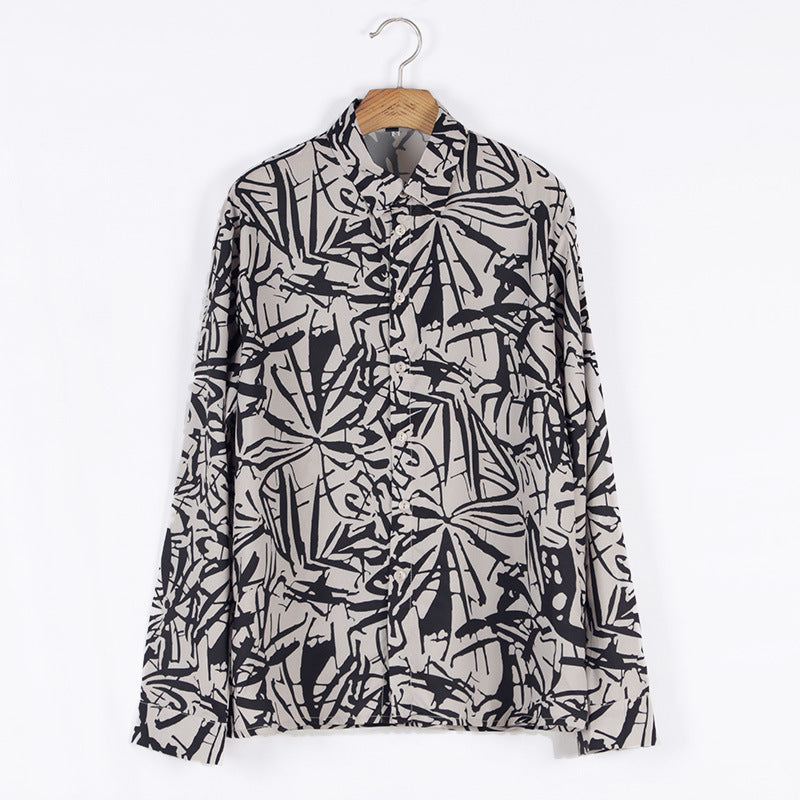 Button Down Men's Print Shirt