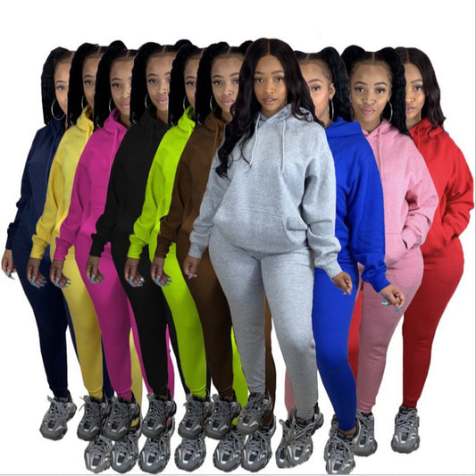 Long Sleeve Fleece Sweat Suit