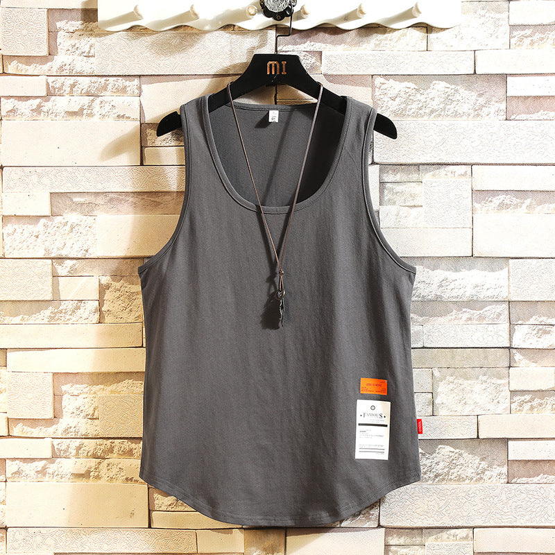 Solid Color Cotton Tank Tops